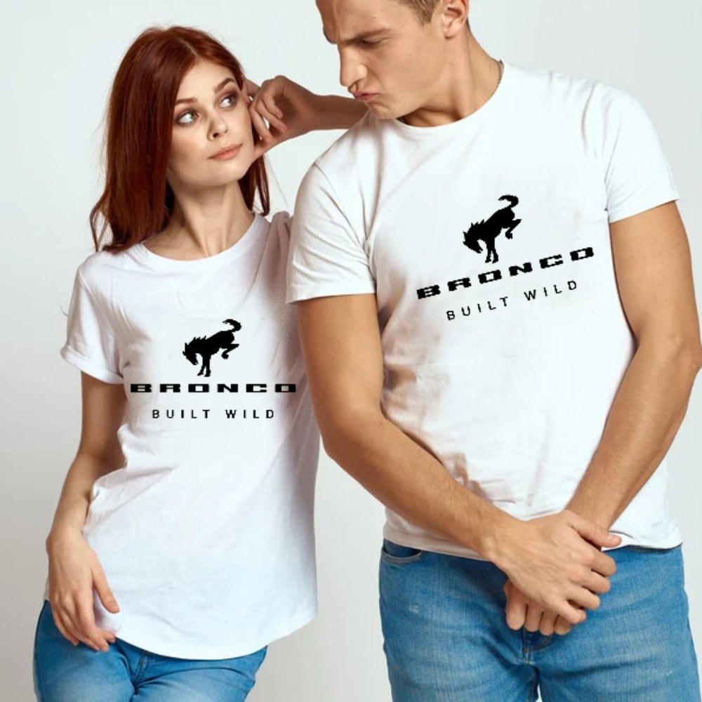 Ford Bronco Built Wild T Shirt